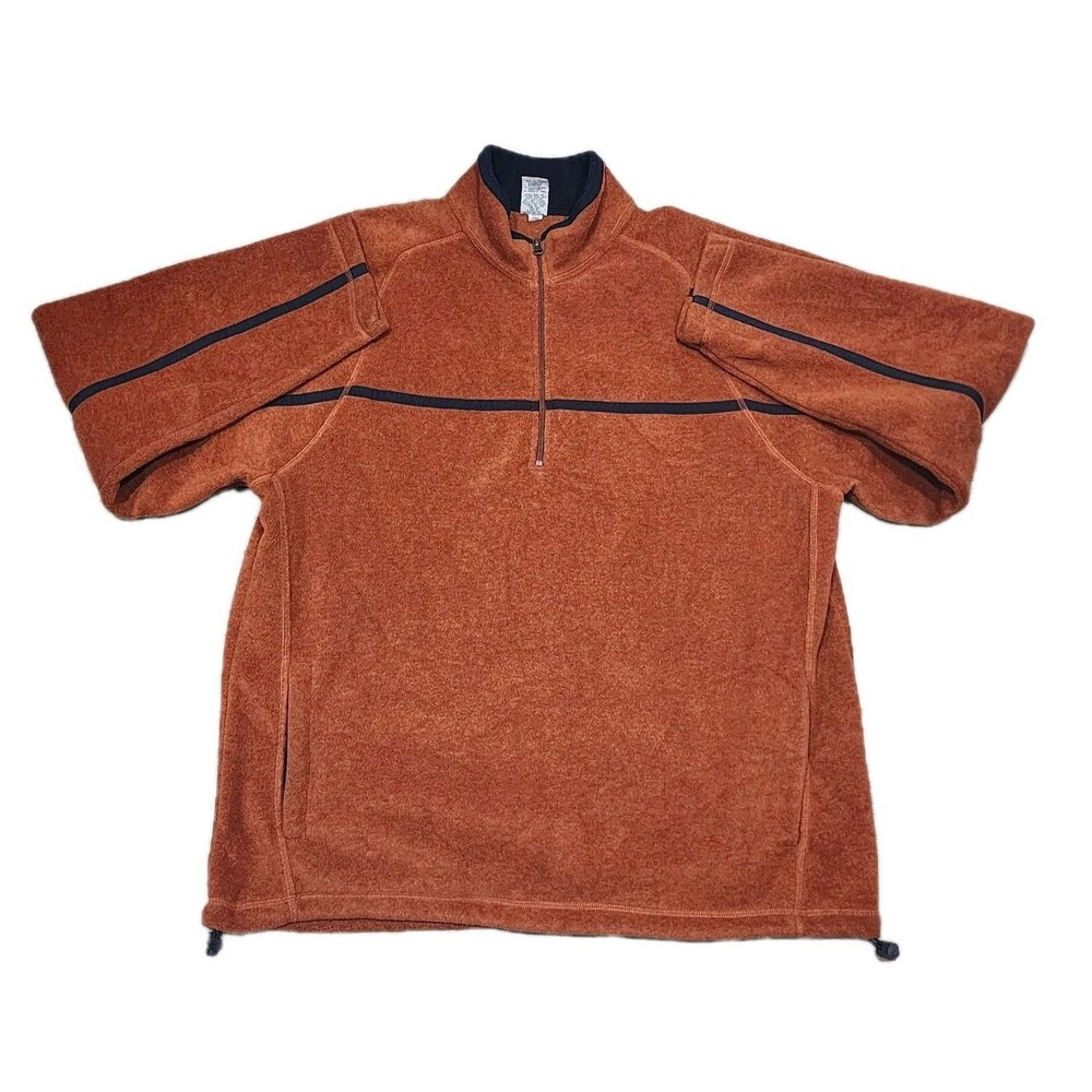 Old Navy Orange/Blue Fleece Sweaters Men's Sizes Large
